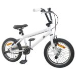 vidaXL BMX Bicykel 20 Palcov pre nad 9 rokov Biela – Obrázok 2