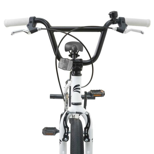 vidaXL BMX Bicykel 20 Palcov pre nad 9 rokov Biela – Obrázok 5