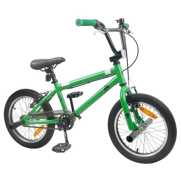 vidaXL BMX Bicykel 20 Palcov pre nad 9 rokov Zelená – Obrázok 2