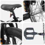 vidaXL BMX Bicykel 16 Palcov pre deti vo veku 5-8 rokov Čierna – Obrázok 4