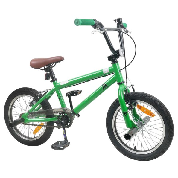 vidaXL BMX Bicykel 18 Palcov pre 7-10 rokov Zelená – Obrázok 2