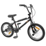 vidaXL BMX Bicykel 18 Palcov pre 7-10 rokov Čierna – Obrázok 2