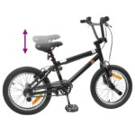 vidaXL BMX Bicykel 18 Palcov pre 7-10 rokov Čierna – Obrázok 7