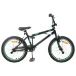 vidaXL BMX Bicykel 20 Palcov pre nad 9 rokov Čierna