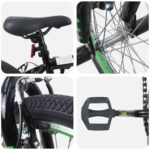 vidaXL BMX Bicykel 20 Palcov pre nad 9 rokov Čierna – Obrázok 4