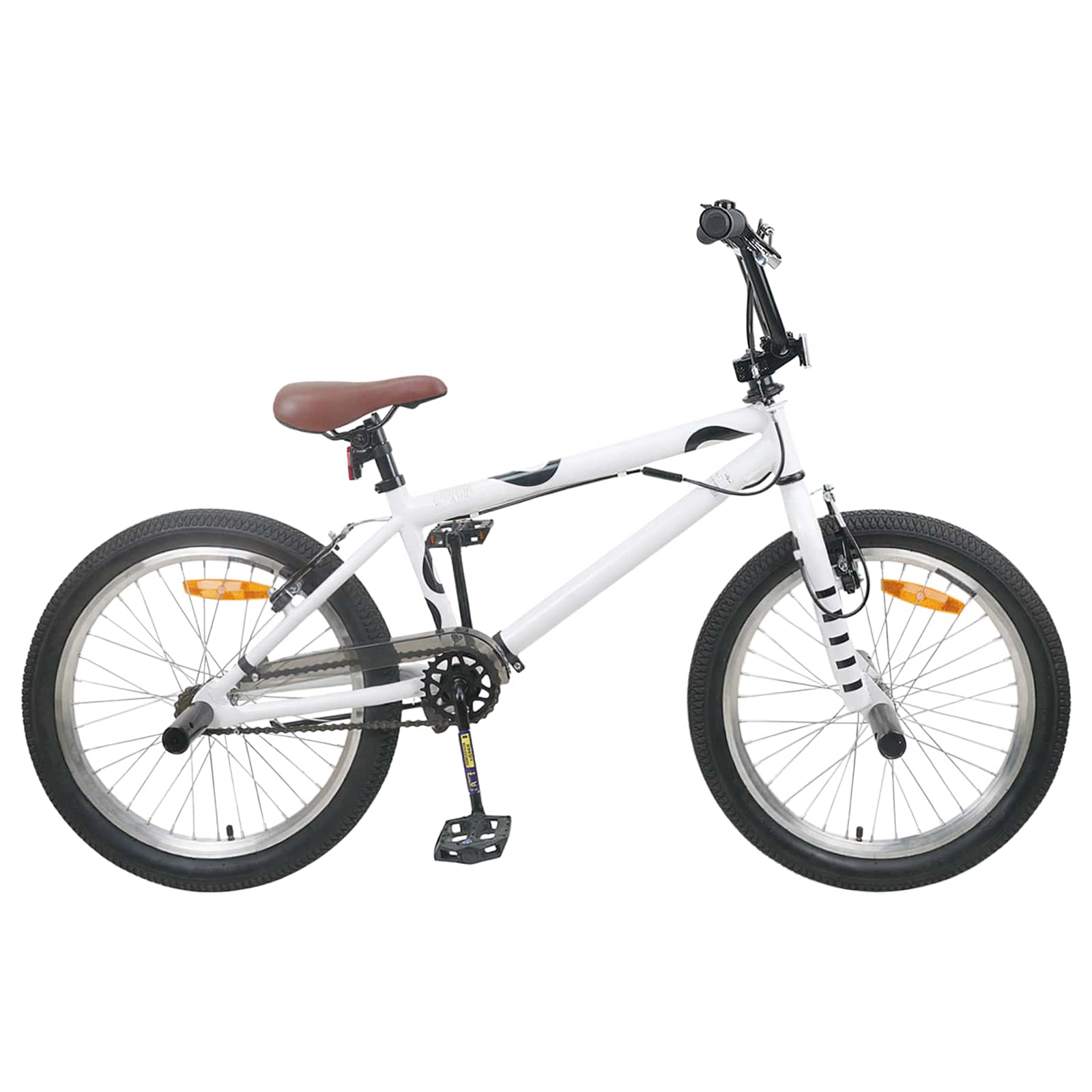 42009753_1.jpg vidaXL BMX Bicykel 20 Palcov pre nad 9 rokov Biela – Obrázok 1
