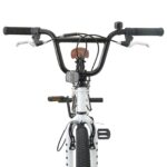 vidaXL BMX Bicykel 20 Palcov pre nad 9 rokov Biela – Obrázok 5