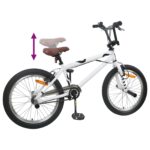 vidaXL BMX Bicykel 20 Palcov pre nad 9 rokov Biela – Obrázok 7