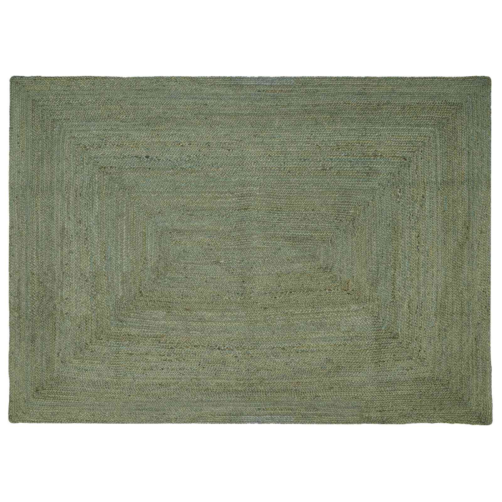 42010462_1.jpg vidaXL Kusové koberce Obdĺžnikový Olivovo zelená 200 x 290 cm Juta – Obrázok 1