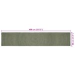 vidaXL Kusové koberce Olivovo zelená 80 x 400 cm Juta – Obrázok 7