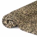vidaXL Kusové koberce Prírodná a čierna 300 x 300 cm Juta – Obrázok 2