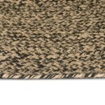 vidaXL Kusové koberce Prírodná a čierna 300 x 300 cm Juta – Obrázok 3