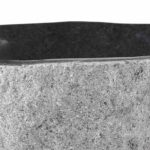 vidaXL Umývadlo Oválny Sivá (32-37) x (27-30) x 12 cm Ríčne kamene – Obrázok 5