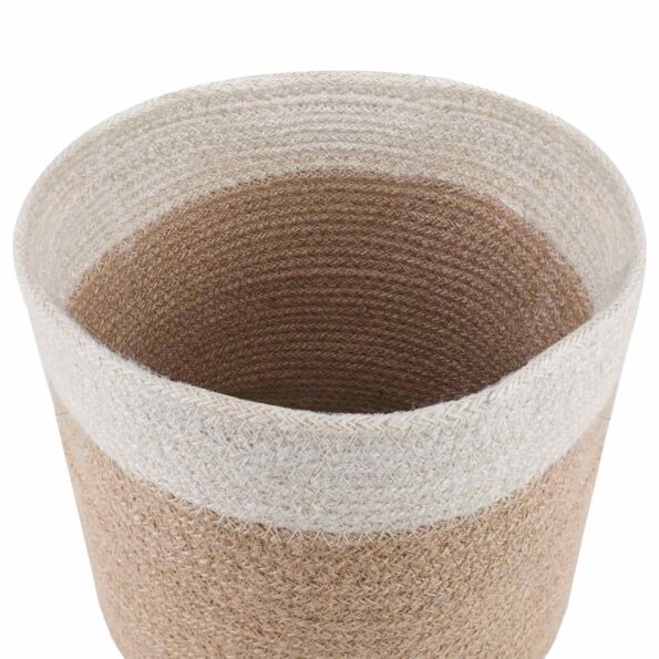 vidaXL Súprava kvetináčov 2 pcs Prírodná a biela Ø 21 x 21 cm – Obrázok 3