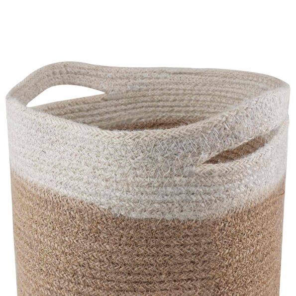 vidaXL Súprava kvetináčov 2 pcs Prírodná a biela Ø 21 x 21 cm – Obrázok 4