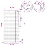vidaXL Žalúzia Dubový vzhľad 60 x 130 cm 35 mm Masívne Paulownia drevo – Obrázok 9