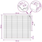vidaXL Žalúzia Dubový vzhľad 145 x 130 cm 35 mm – Obrázok 9