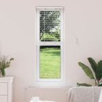 vidaXL Žalúzia Biela 45 x 130 cm 35 mm Masívne Paulownia drevo
