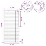 vidaXL Žalúzia Biela 55 x 130 cm 35 mm Masívne Paulownia drevo – Obrázok 9