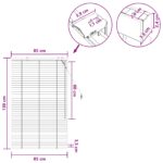 vidaXL Žalúzia Biela 85 x 130 cm 35 mm Masívne Paulownia drevo – Obrázok 9