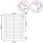 vidaXL Žalúzia Biela 110 x 130 cm 35 mm Masívne Paulownia drevo – Obrázok 9