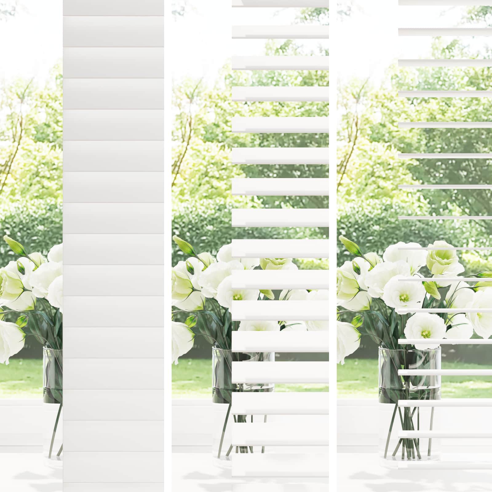 42015394_1.jpg vidaXL Žalúzia Biela 115 x 130 cm 35 mm Masívne Paulownia drevo – Obrázok 1