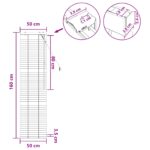 vidaXL Žalúzia Biela 50 x 160 cm 35 mm Masívne Paulownia drevo – Obrázok 9