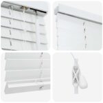 vidaXL Žalúzia Biela 85 x 160 cm 35 mm Masívne Paulownia drevo – Obrázok 5