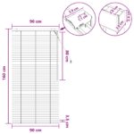 vidaXL Žalúzia Biela 90 x 160 cm 35 mm Masívne Paulownia drevo – Obrázok 9