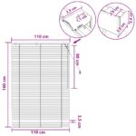 vidaXL Žalúzia Biela 110 x 160 cm 35 mm Masívne Paulownia drevo – Obrázok 9