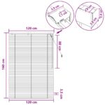 vidaXL Žalúzia Biela 120 x 160 cm 35 mm Masívne Paulownia drevo – Obrázok 9