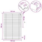 vidaXL Žalúzia Biela 125 x 160 cm 35 mm Masívne Paulownia drevo – Obrázok 9