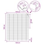 vidaXL Žalúzia Biela 140 x 160 cm 35 mm Masívne Paulownia drevo – Obrázok 9