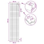 vidaXL Žalúzia Biela 60 x 250 cm 35 mm Masívne Paulownia drevo – Obrázok 9