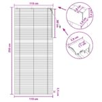 vidaXL Žalúzia Biela 110 x 250 cm 35 mm Masívne Paulownia drevo – Obrázok 9