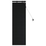 vidaXL Žalúzia Čierna 40 x 130 cm 35 mm Masívne Paulownia drevo – Obrázok 2