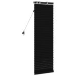 vidaXL Žalúzia Čierna 50 x 130 cm 35 mm Masívne Paulownia drevo – Obrázok 4