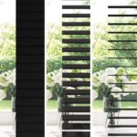 vidaXL Žalúzia Čierna 55 x 130 cm 35 mm Masívne Paulownia drevo