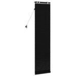 vidaXL Žalúzia Čierna 45 x 160 cm 35 mm Masívne Paulownia drevo – Obrázok 4
