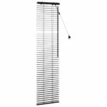 vidaXL Žalúzia Čierna 50 x 160 cm 35 mm Masívne Paulownia drevo – Obrázok 3