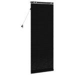 vidaXL Žalúzia Čierna 55 x 160 cm 35 mm Masívne Paulownia drevo – Obrázok 4