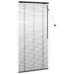 vidaXL Žalúzia Čierna 85 x 160 cm 35 mm Masívne Paulownia drevo – Obrázok 3
