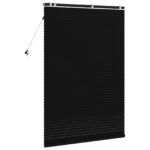 vidaXL Žalúzia Čierna 100 x 160 cm 35 mm Masívne Paulownia drevo – Obrázok 4