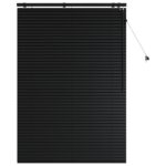 vidaXL Žalúzia Čierna 110 x 160 cm 35 mm Masívne Paulownia drevo – Obrázok 2