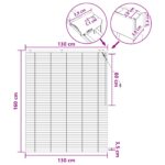 vidaXL Žalúzia Čierna 130 x 160 cm 35 mm Masívne Paulownia drevo – Obrázok 9