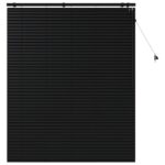 vidaXL Žalúzia Čierna 140 x 160 cm 35 mm Masívne Paulownia drevo – Obrázok 2
