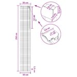 vidaXL Žalúzia Čierna 50 x 250 cm 35 mm Masívne Paulownia drevo – Obrázok 9