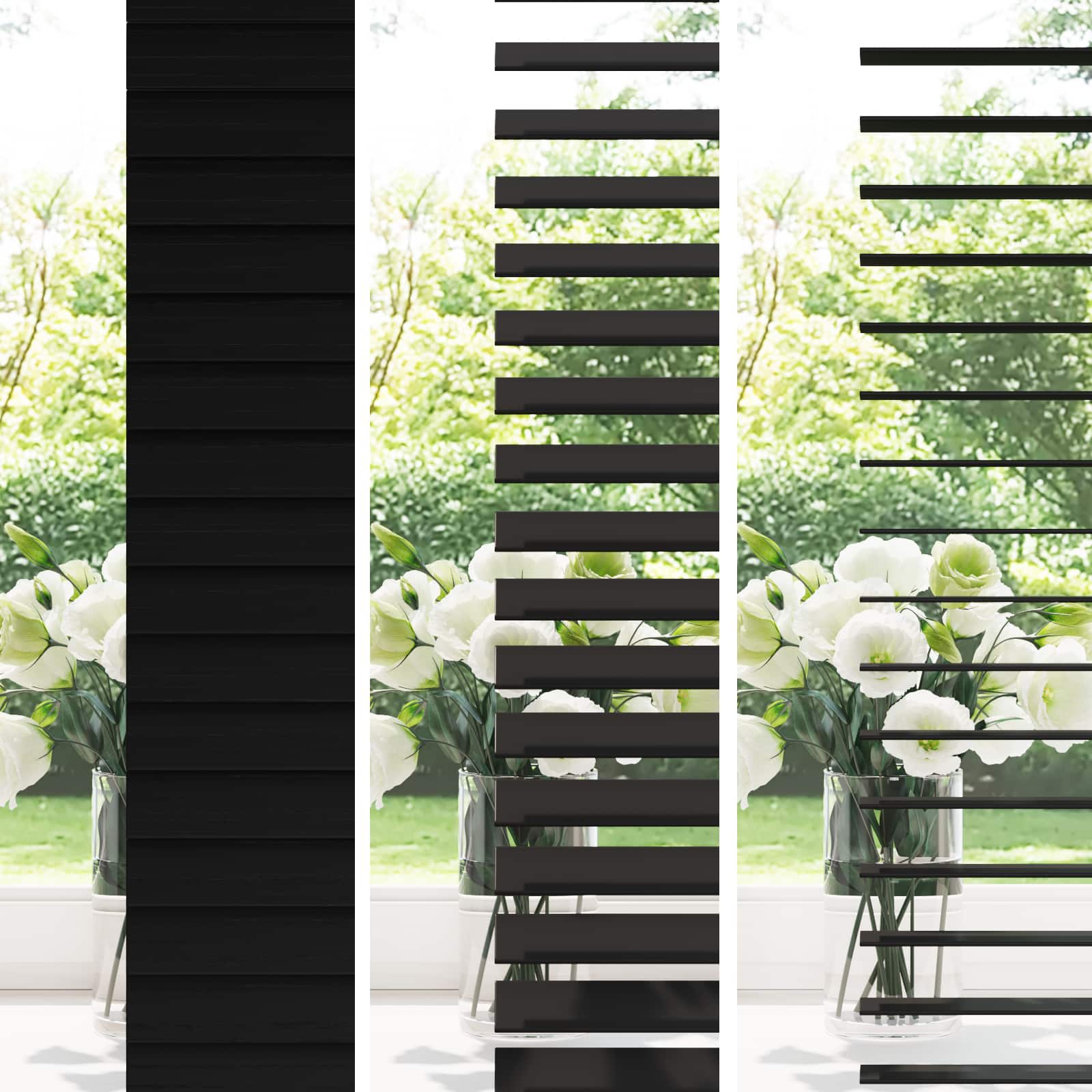 42015528_1.jpg vidaXL Žalúzia Čierna 160 x 250 cm 35 mm Masívne Paulownia drevo – Obrázok 1