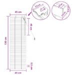 vidaXL Žalúzia Tmavohnedá 45 x 130 cm 35 mm Masívne Paulownia drevo – Obrázok 9