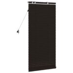 vidaXL Žalúzia Tmavohnedá 55 x 130 cm 35 mm Masívne Paulownia drevo – Obrázok 4